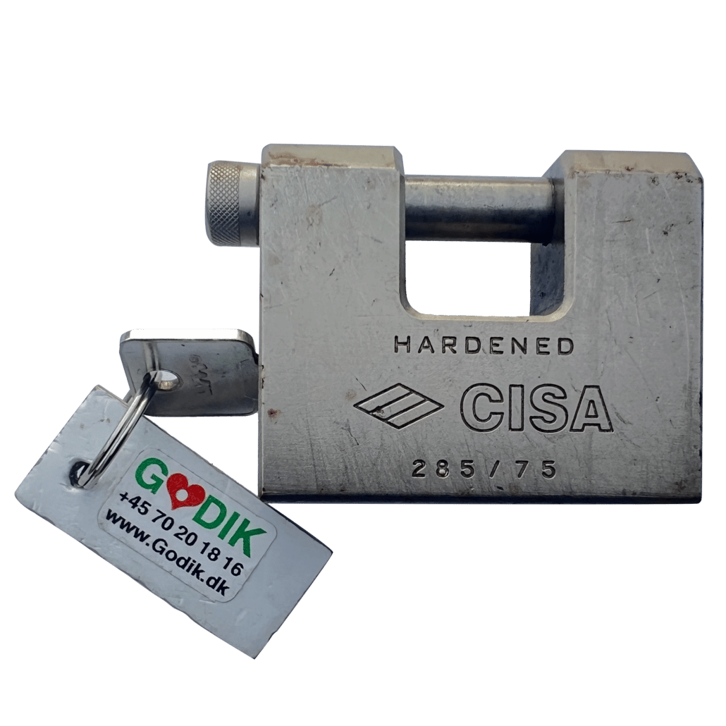 CISA padlock incl. 1 pcs. key | For rent - Godik.dk